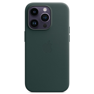 Apple iPhone 14 Pro Leather Case with MagSafe, tumeroheline - Nahkümbris MPPH3ZM/A
