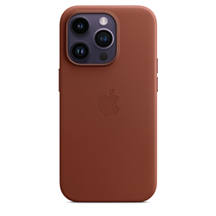 Apple iPhone 14 Pro Leather Case with MagSafe, umber - Case