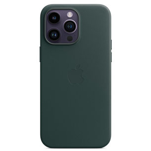 Apple iPhone 14 Pro Max Leather Case with MagSafe, темно-зеленый - Кожаный чехол MPPN3ZM/A