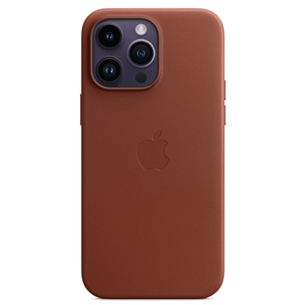 Apple iPhone 14 Pro Max Leather Case with MagSafe, pruun - Nahkümbris