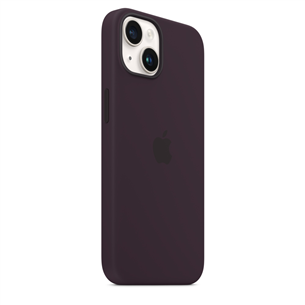 Apple iPhone 14 Silicone Case with MagSafe, pruun/lilla - Silikoonümbris