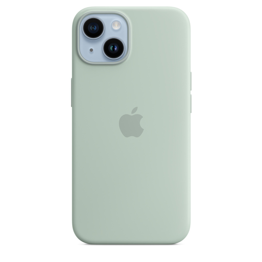 Apple iPhone 14 Silicone Case with MagSafe, heleroheline - Silikoonümbris