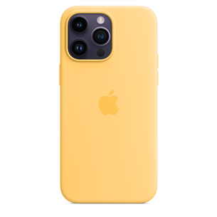 Apple iPhone 14 Pro Max Silicone Case with MagSafe, sunglow - Case