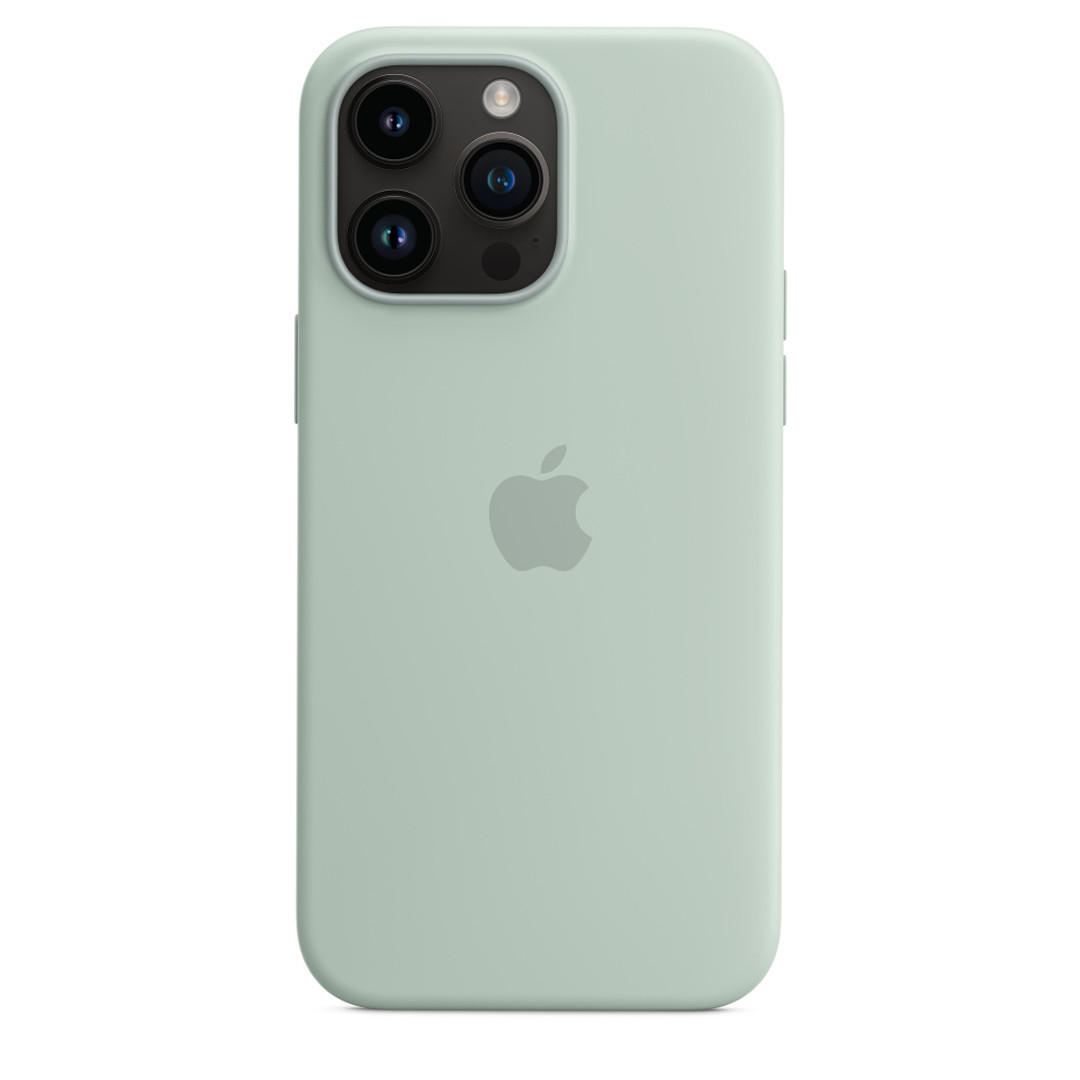 Apple iPhone 14 Pro Max Silicone Case with MagSafe, heleroheline - Silikoonümbris