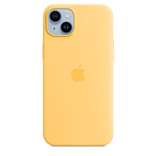 Apple iPhone 14 Plus Silicone Case with MagSafe, желтый - Силиконовый чехол