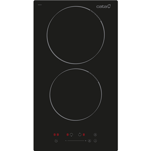 Cata Domino, width 29 cm, frameless, black - Built-in Induction Hob