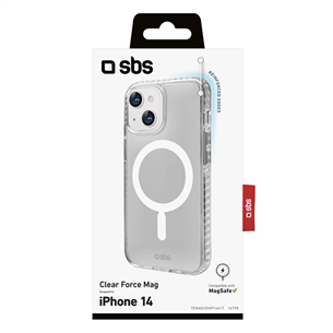 SBS Clear Force Mag, iPhone 14, läbipaistev - Ümbris