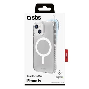 SBS Clear Force Mag, iPhone 14, прозрачный - Чехол