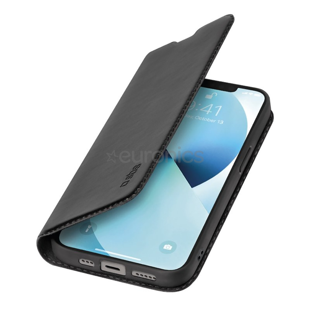SBS Book Wallet Lite, iPhone 14, must - Telefoni kaaned