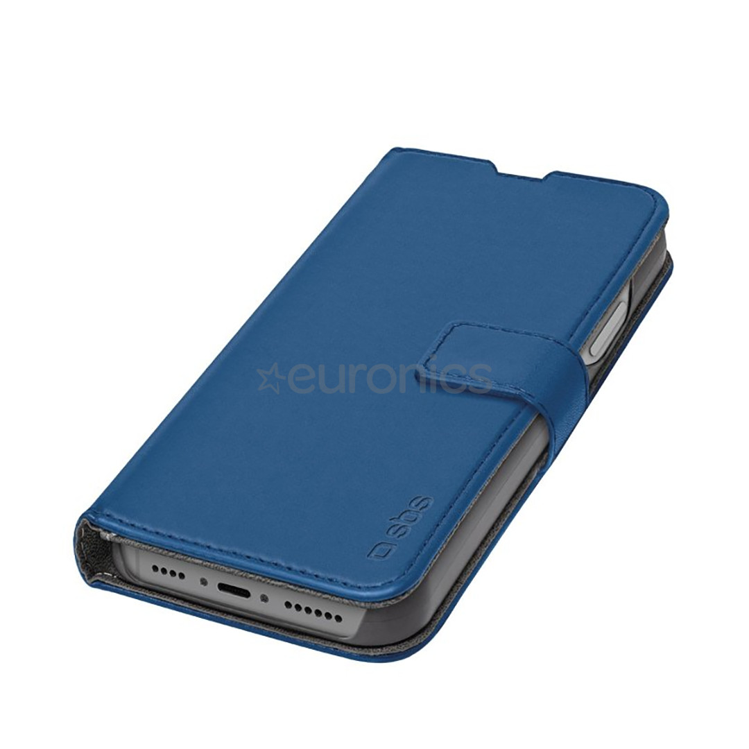 SBS Book Wallet Stand, iPhone 14 Plus, sinine - Telefoni kaaned