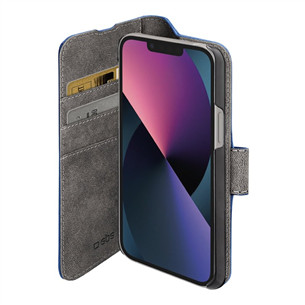 SBS Book Wallet Stand, iPhone 14 Plus, sinine - Telefoni kaaned