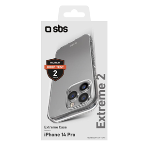 SBS Extreme 2, iPhone 14 Pro, läbipaistev - Silikoonümbris