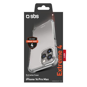 SBS Extreme 4, Iphone 14 Pro Max, läbipaistev - Silikoonümbris