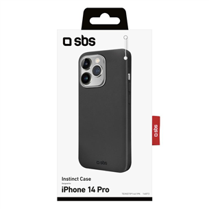 SBS Instinct cover, iPhone 14 Pro, must - Nutitelefoni ümbris