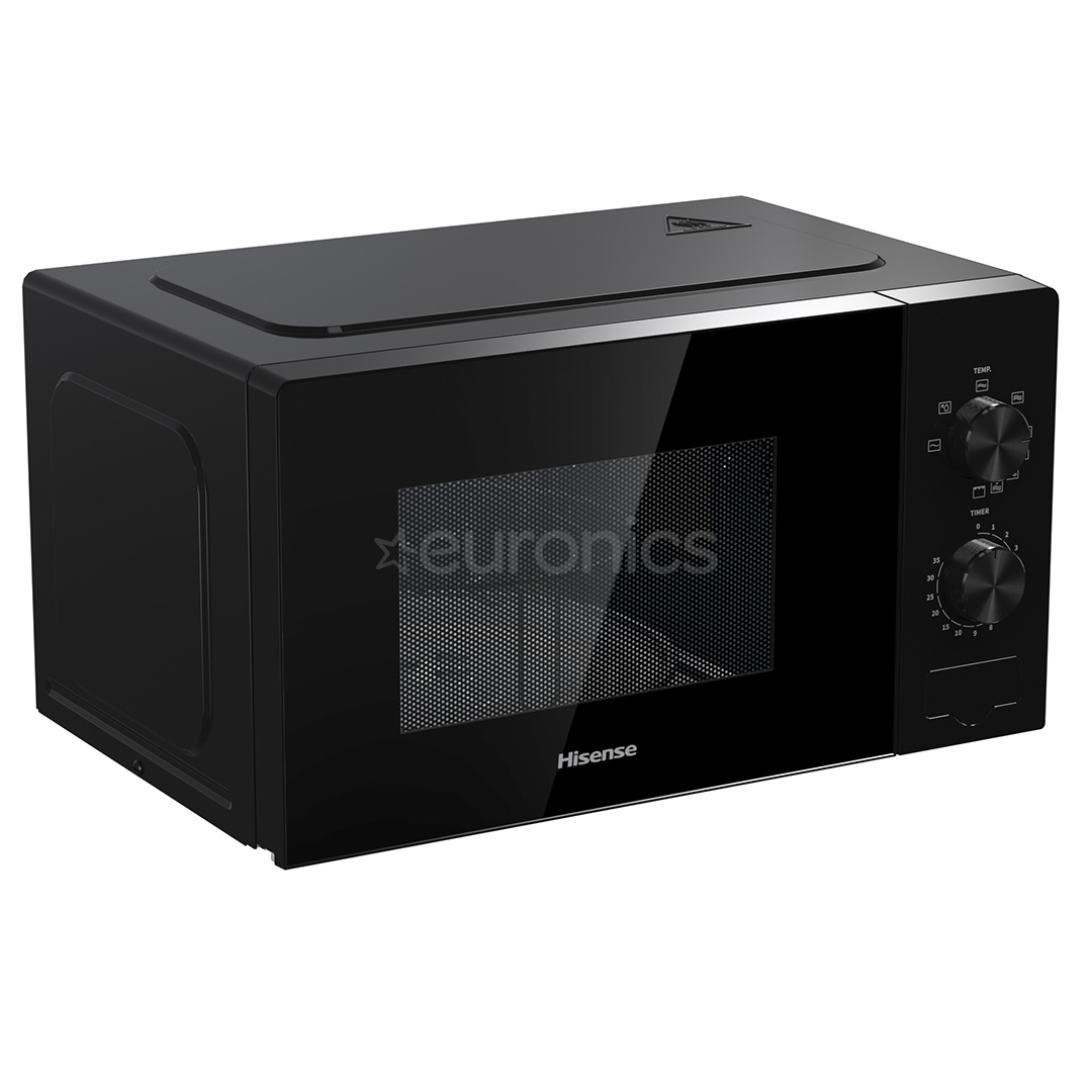 hisense black microwave