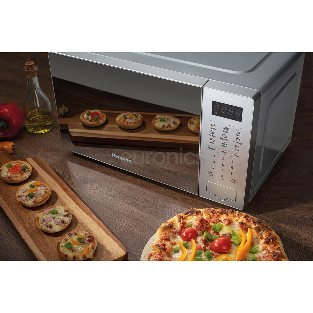 Hisense, 20 L, 700 W, silver - Microwave Oven