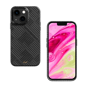 LAUT MOTIF, iPhone 14 Plus, stripes, black - Smartphone case