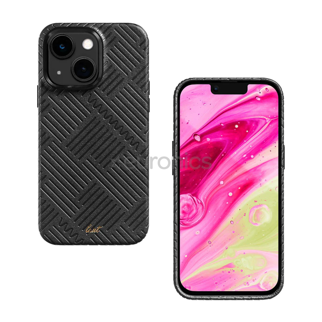 LAUT MOTIF, iPhone 14 Plus, полоски, черный - Чехол для смартфона