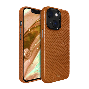 LAUT MOTIF, iPhone 14, stripes, brown - Smartphone case