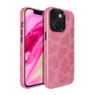 LAUT MOTIF, iPhone 14 Plus, сердечки, розовый - Чехол для смартфона L-IP22C-MO-PH