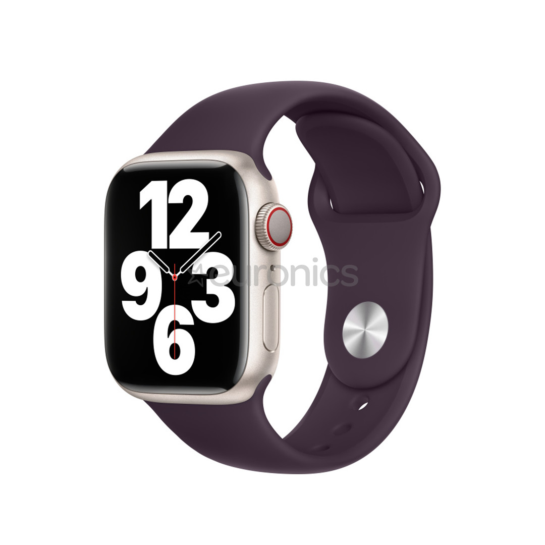 Apple Watch 45 мм, Sport Band, темно-красный - Сменный ремешок