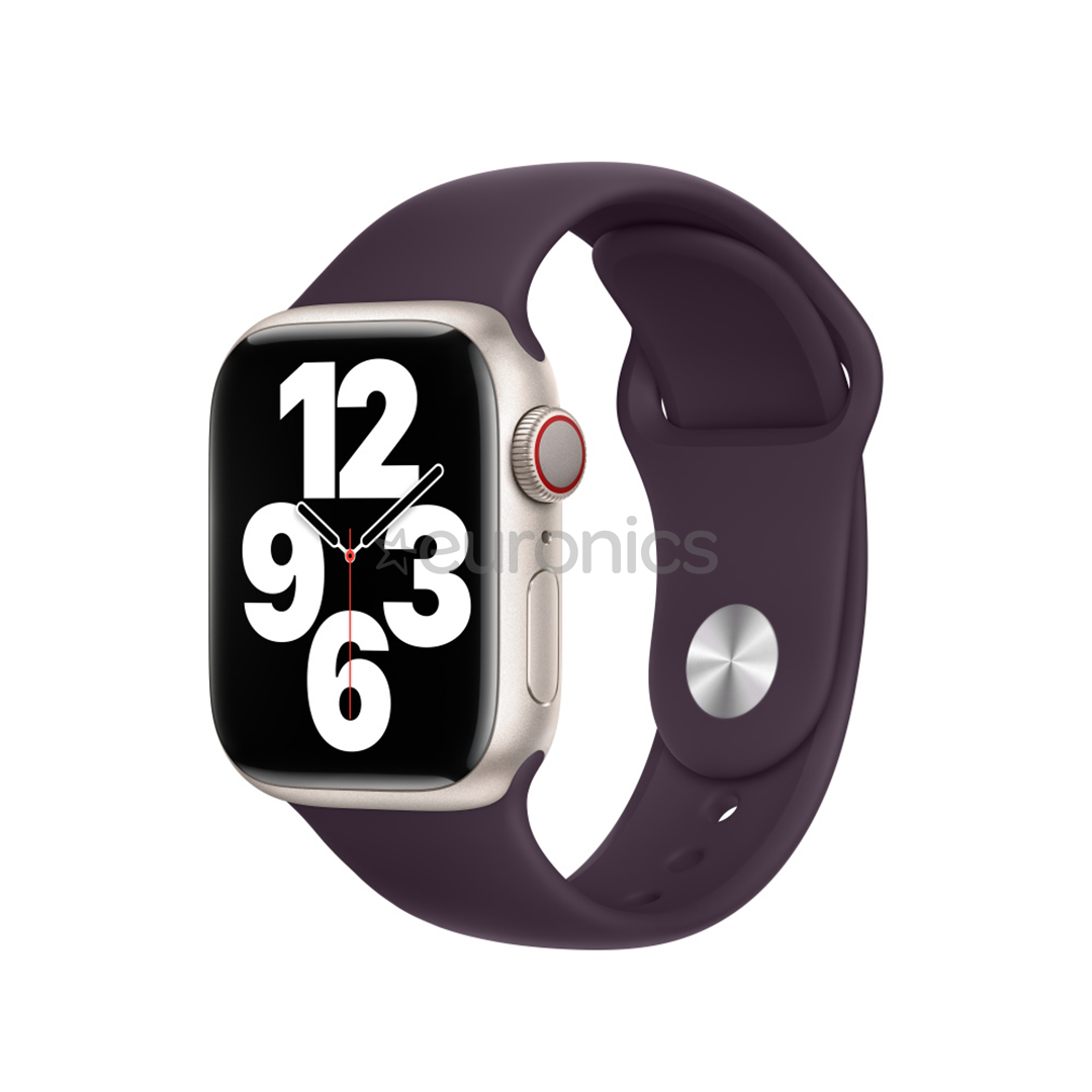 Apple Watch 45 мм, Sport Band, темно-красный - Сменный ремешок