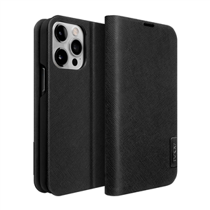 LAUT PRESTIGE FOLIO, iPhone 14 Pro Max, black - Smartphone book cover L-IP22D-PRE-BK