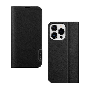 LAUT PRESTIGE FOLIO, iPhone 14 Pro Max, must - Nutitelefoni kaaned