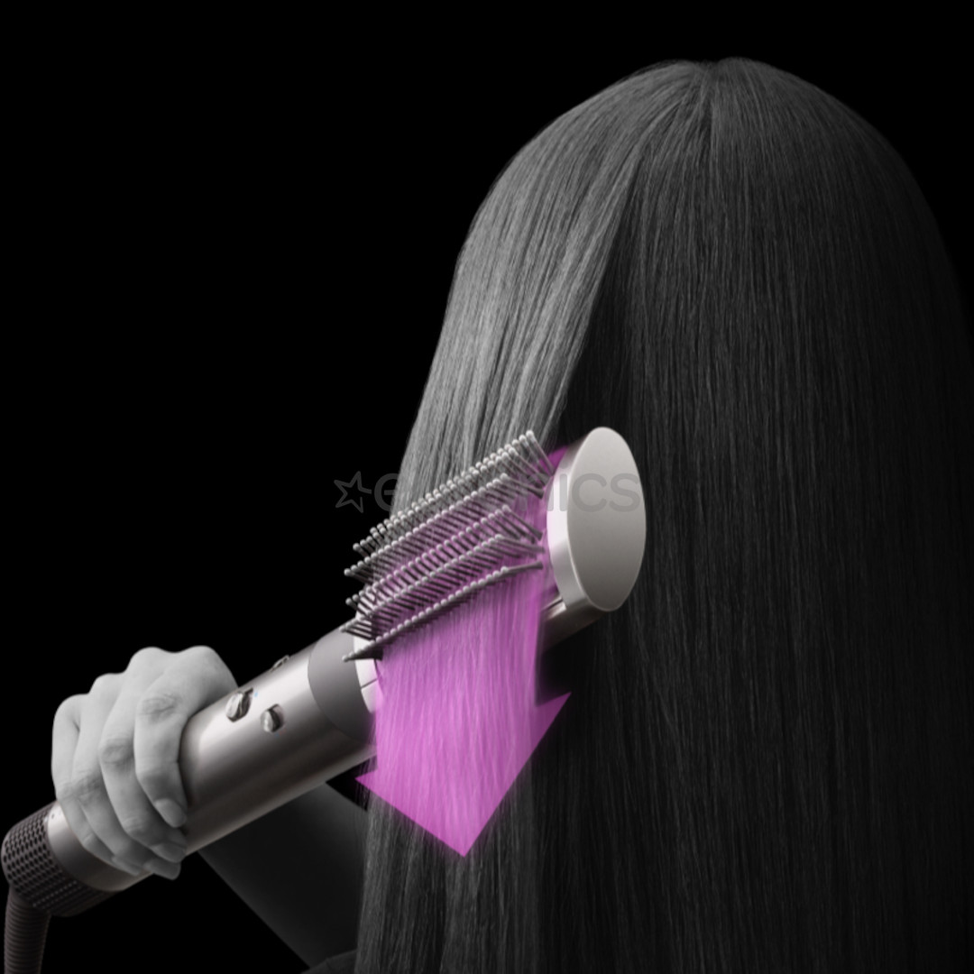 Dyson Airwrap Complete Long, 1300 W, hall - Föön-koolutaja