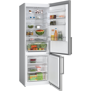 Bosch, NoFrost, 440 L, height 203 cm, inox - Refrigerator