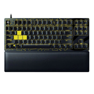 Razer Huntsman V2 TKL, Red Switch, ESL Edition, US, черный/желтый - Клавиатура