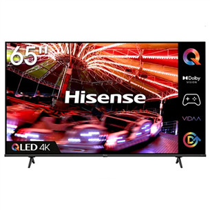 Hisense E7HQ, 65", 4K UHD, QLED, jalad äärtes, must - Teler