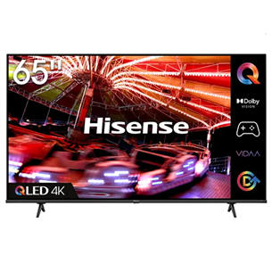 Hisense E7HQ, 65", 4K UHD, QLED, боковые ножки, черный - Телевизор 65E7HQ