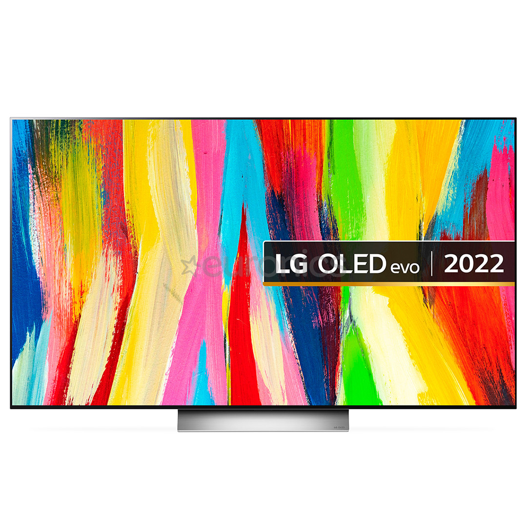 LG OLED evo C2, Ultra HD, 55'', OLED, gray/white - TV