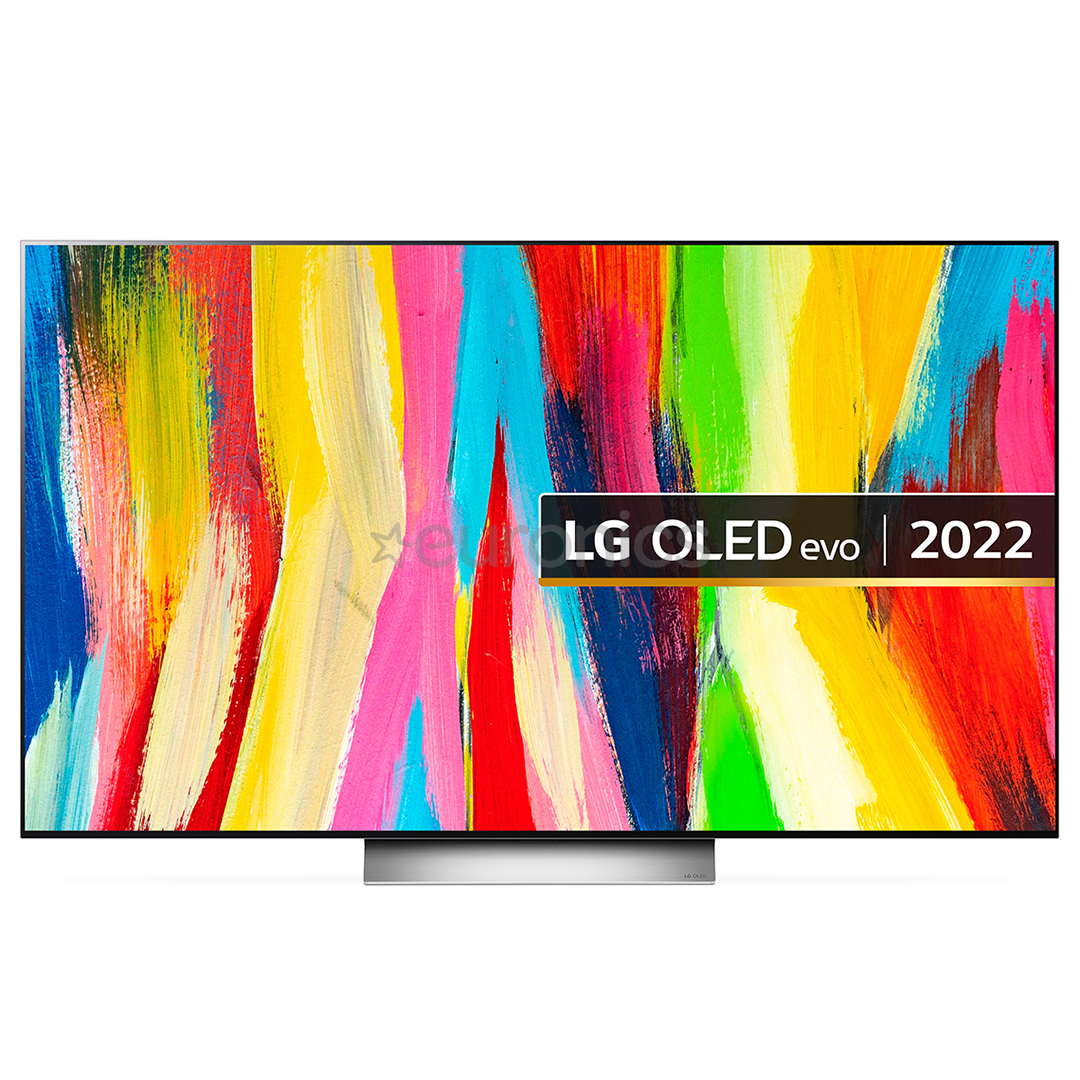 LG OLED evo C2, Ultra HD, 55'', OLED, gray/white - TV