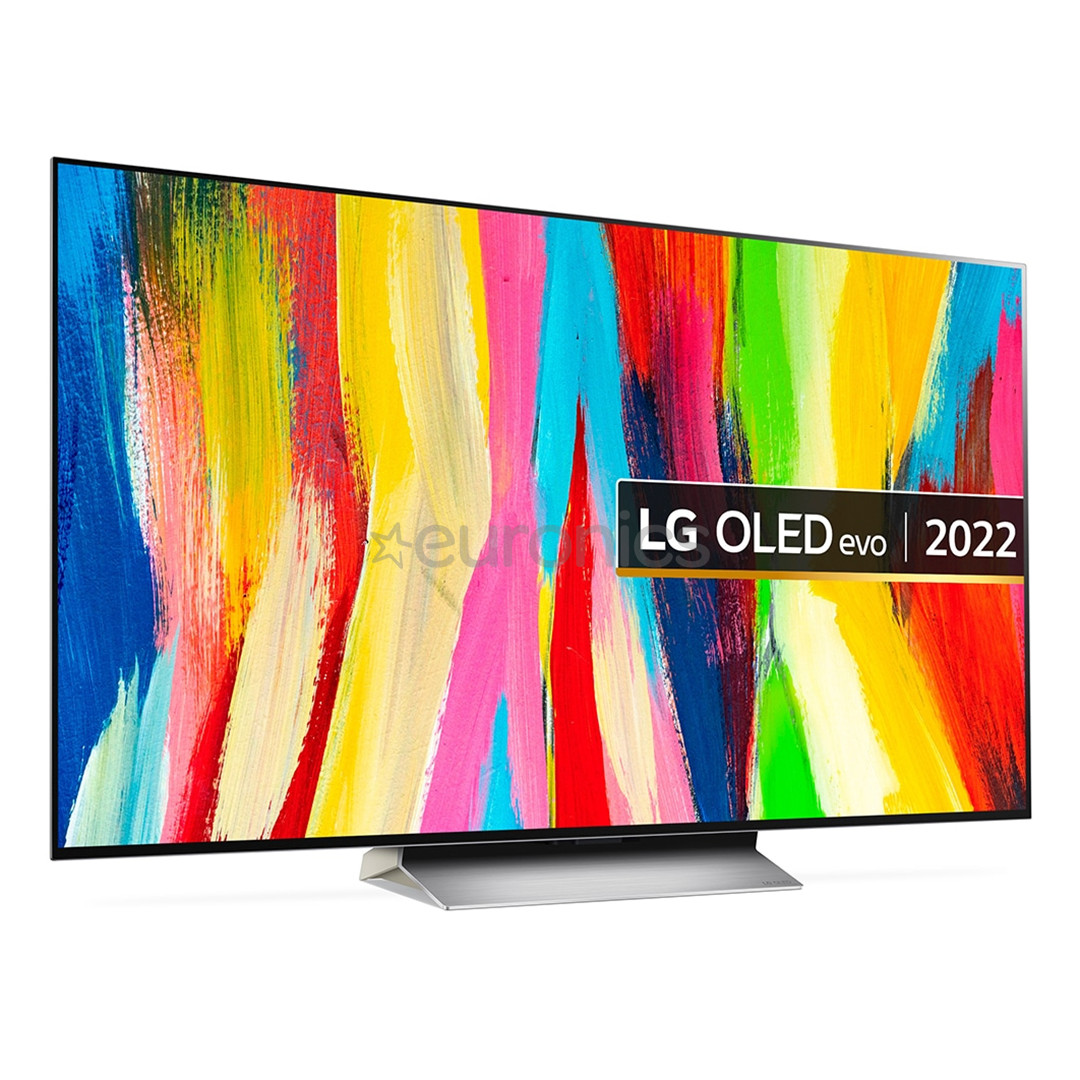 LG OLED evo C2, Ultra HD, 55'', OLED, gray/white - TV