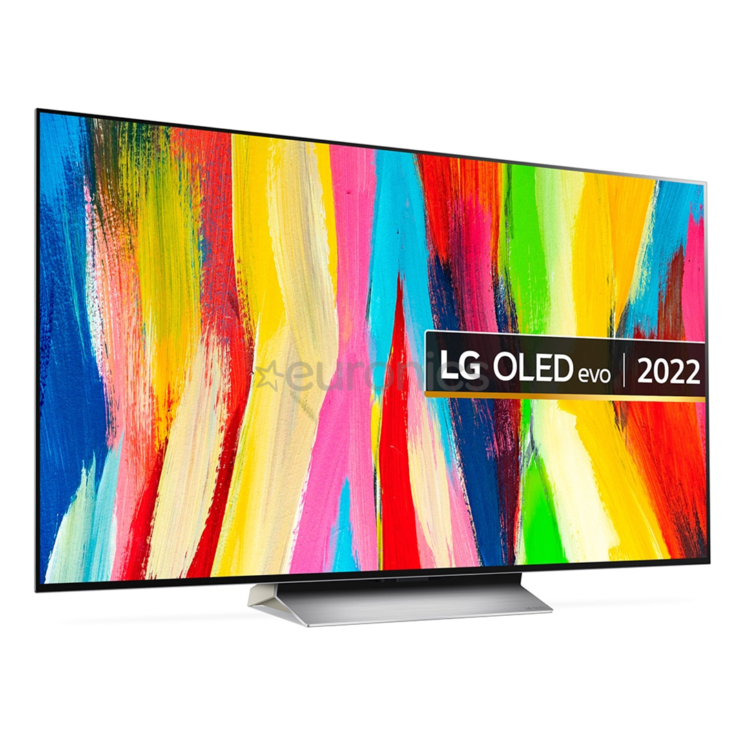 LG OLED evo C2, Ultra HD, 55'', OLED, gray/white - TV