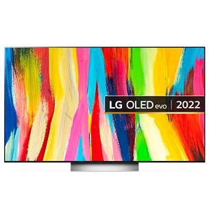 LG OLED evo C2, 65'', 4K UHD, OLED, central stand, gray/white - TV OLED65C26LD.API