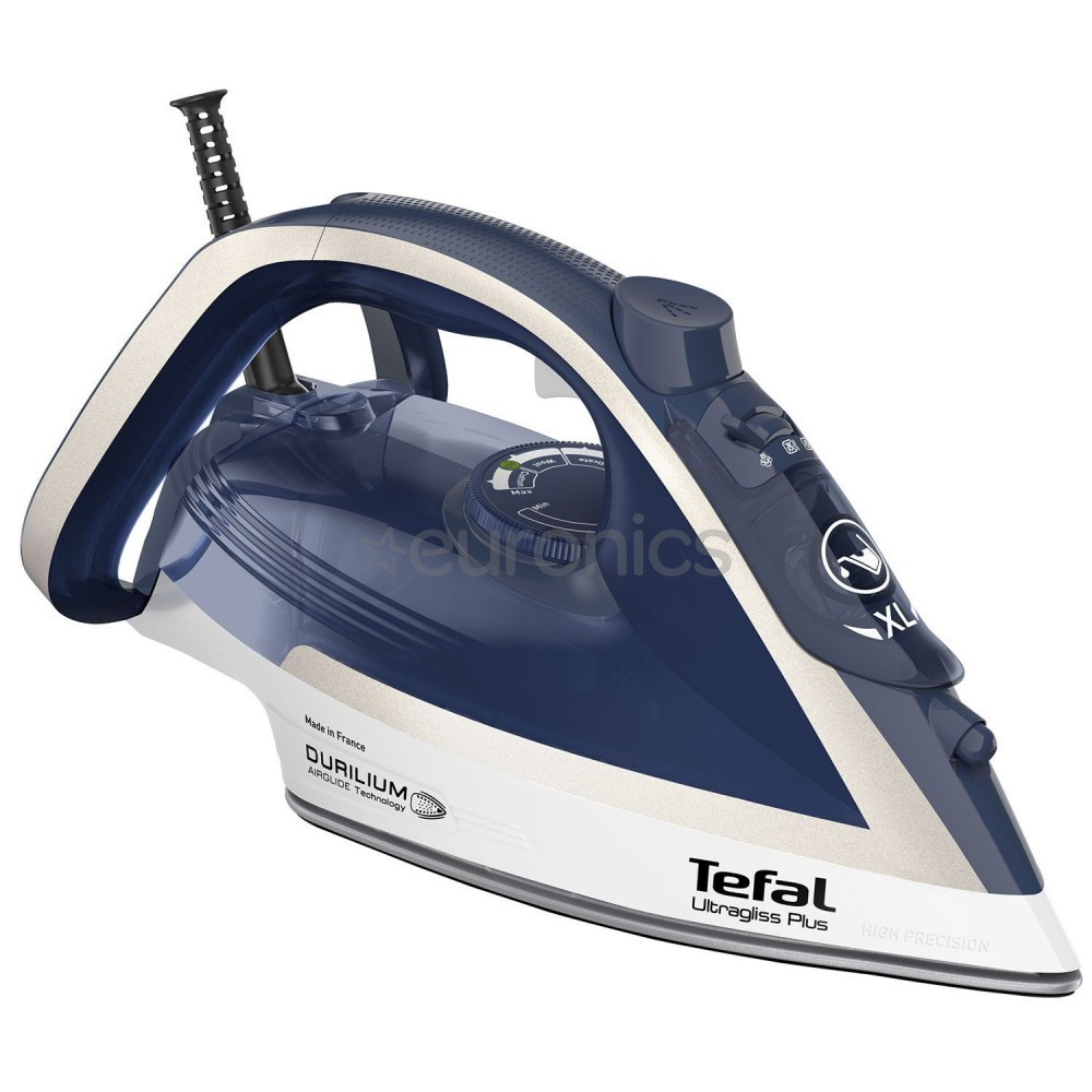 Tefal Ultragliss Plus, 2800 Вт, синий/серебристый - Паровой утюг