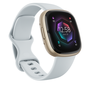 Fitbit Sense 2, kuldne/helesinine - Nutikell FB521GLBM