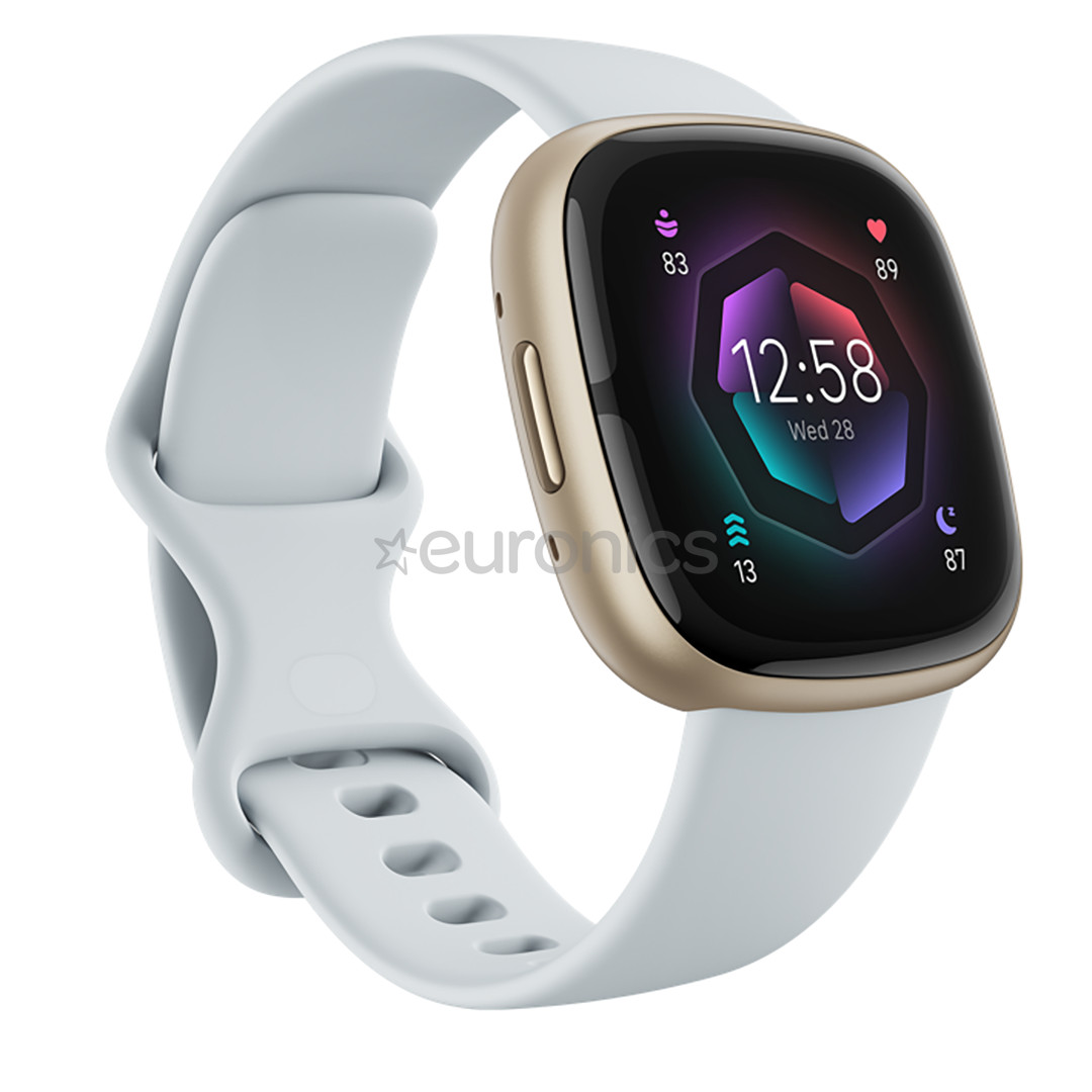 Fitbit Sense 2, kuldne/helesinine - Nutikell