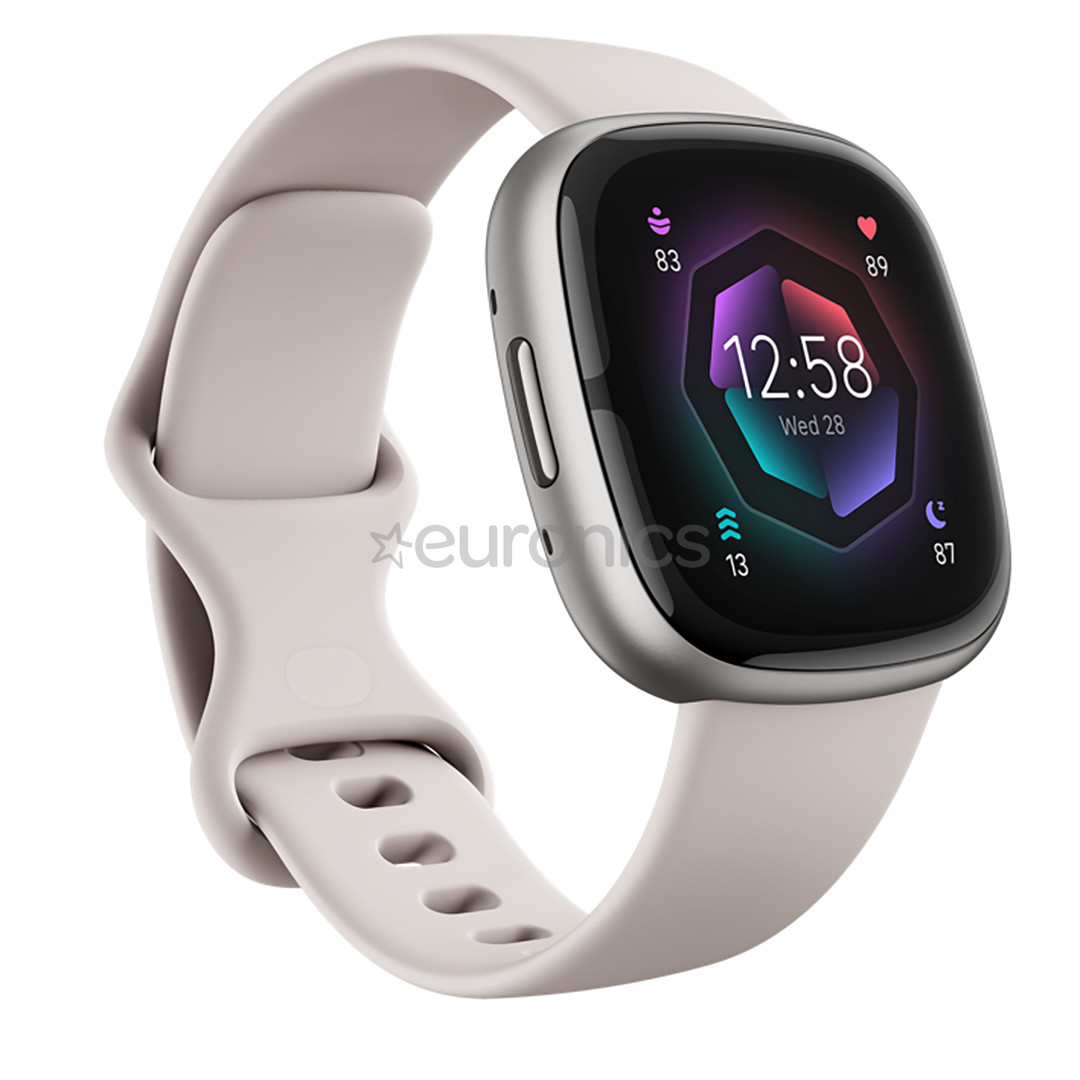 Fitbit Sense 2, hõbedane/valge - Nutikell