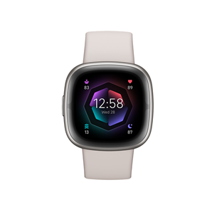 Fitbit Sense 2, silver/white - Smartwatch