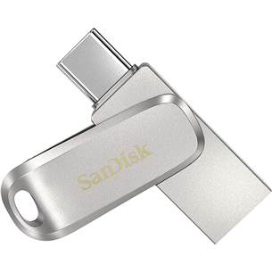 SanDisk Ultra Dual Drive Luxe, USB-A, USB-C, 512 GB - Mälupulk