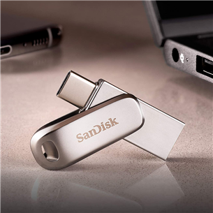 SanDisk Ultra Dual Drive Luxe, USB-A, USB-C, 512 ГБ - Флеш-накопитель