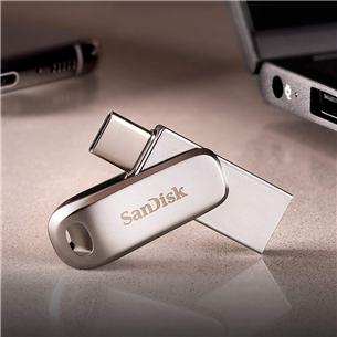 SanDisk Ultra Dual Drive Luxe, USB-A, USB-C, 512 GB - Mälupulk