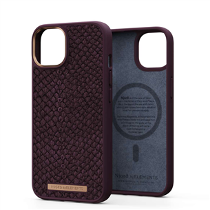 Njord byElements Salmon Leather MagSafe, iPhone 14, pruun - Nahkümbris