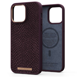 Njord byElements Salmon Leather MagSafe, iPhone 14 Pro Max, rust - Case