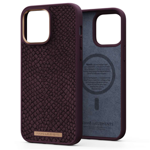 Njord byElements Salmon Leather MagSafe, iPhone 14 Pro Max, pruun - Nahkümbris