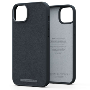 Njord byElements Suede Comfort+, iPhone 14 Plus, must - Ümbris